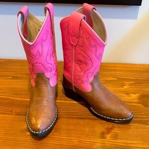 Old West Girl’s Cowboy Boots size 9.5